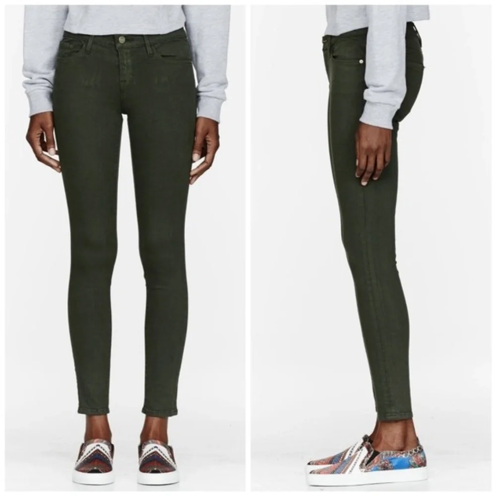 FRAME | Le Skinny De Jeanne Mid Rise Designer Jeans Jeggings Stretchy Pants - Picture 1 of 13